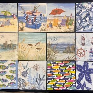 Coastal Themed Napkin Bundle